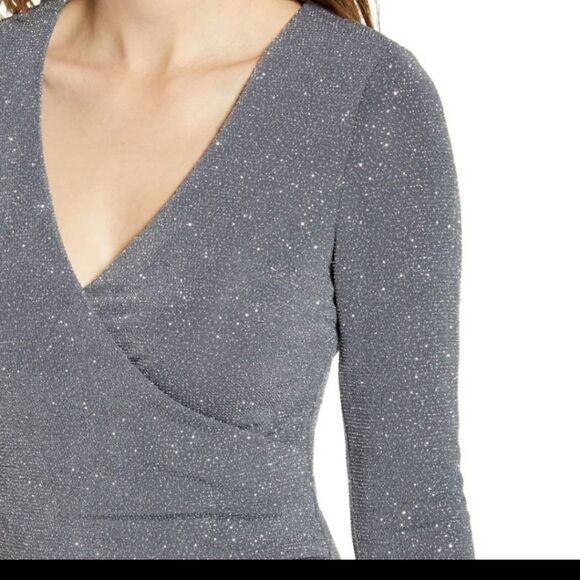 Silver Sparkly Holiday Dress New - Picture 4 of 5
